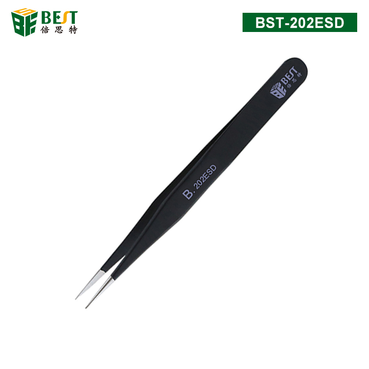 BST-202ESD 優(yōu)質鋼化防靜電鑷子