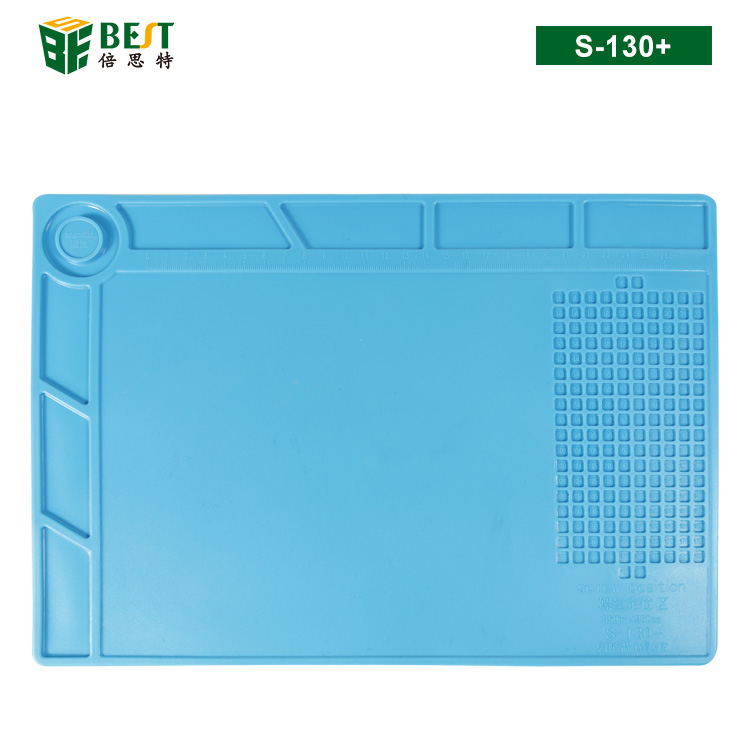 BST-S-130+ 耐高溫硅膠墊 工作臺墊 帶磁性區(qū)域 螺絲記憶定位區(qū) 隔熱墊